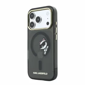  Apple iPhone 18 Pro fekete Karl Lagerfeld IML Choupette Peekaboo MagS-3666339661847 2 kép