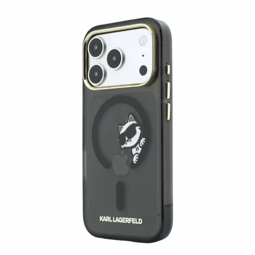  Apple iPhone 18 Pro fekete Karl Lagerfeld IML Choupette Peekaboo MagS-3666339661847 2 kép