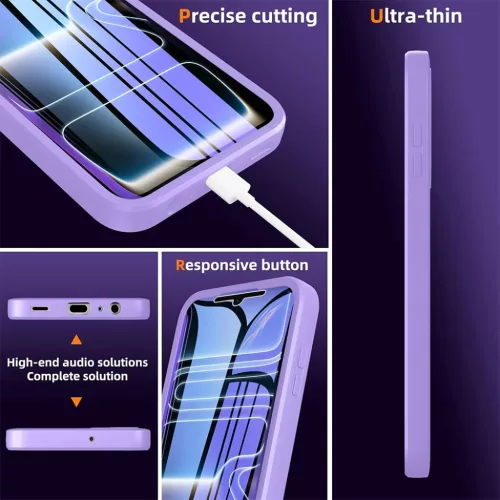 iPhone 18 Pro Max / iPhone 17 Pro Max lila Techsuit ColorVerse 360 Ser-5949419380127 6 kép