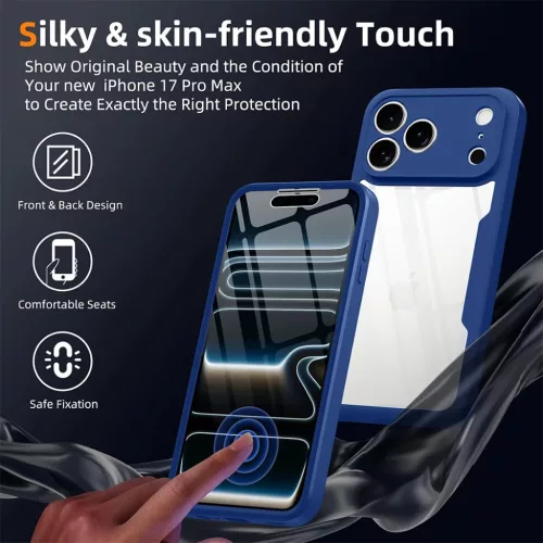 iPhone 18 Pro / iPhone 17 Pro kék Techsuit ColorVerse 360 Series tok -5949419380097 5 kép