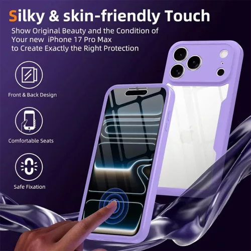 iPhone 18 Pro / iPhone 17 Pro lila Techsuit ColorVerse 360 Series tok -5949419380080 5 kép