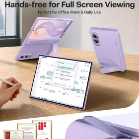 Samsung Galaxy Z Fold8 világoslila Torras Ostand L1 Guardian tok-6942765519981 2 kép