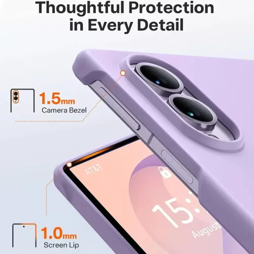 Samsung Galaxy Z Fold8 világoslila Torras Ostand L1 Guardian tok-6942765519981 5 kép
