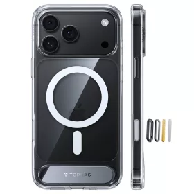 iPhone 18 Pro Átlátszó Torras Ostand L1 MagSafe kompatibilis ütés-6942765591567 2 kép