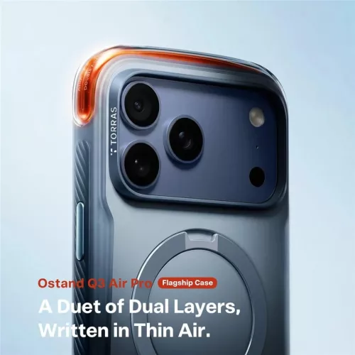Apple iPhone 18 Pro palakék Torras Ostand Q3 Air Pro tok-6942765591895 6 kép