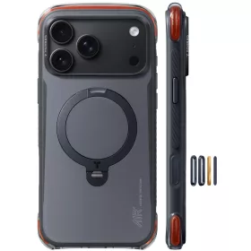   iPhone 18 Pro Obszidiánmag fekete Torras Ostand Q3 Air Pro tok
