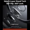 iPhone 18 Pro Obszidiánmag fekete Torras Ostand Q3 Air Pro tok-6942765591918 4 kép