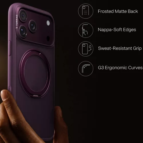 iPhone 18 Pro lila Torras Ostand O1 Guardian tok-6942765591956 2 kép