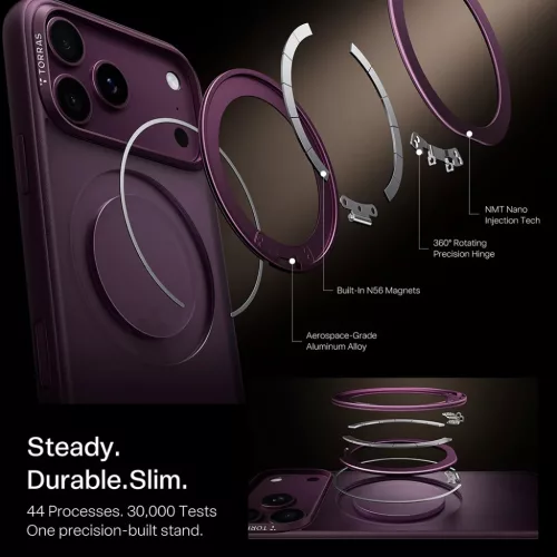 iPhone 18 Pro lila Torras Ostand O1 Guardian tok-6942765591956 4 kép