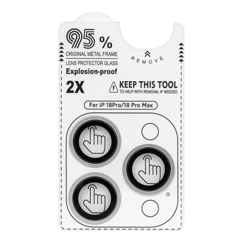 Apple iPhone 18 Pro / 18 Pro Max ezüst OBAL:ME kamera lencsevédő ü-8596311319600 3 kép