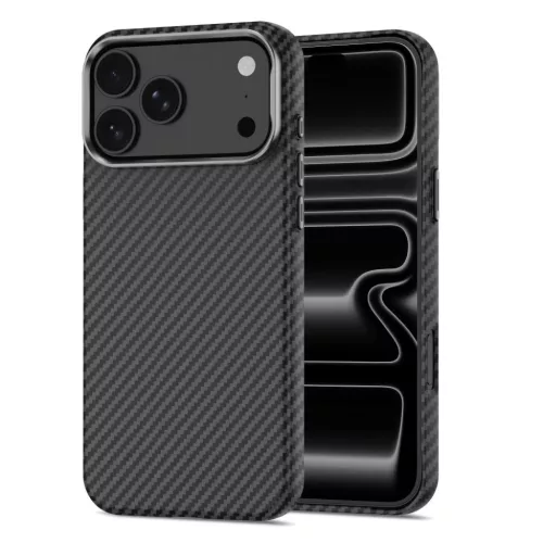 Apple iPhone 17 Pro / 18 Pro Fekete/Ezüst Tech-Protect Ion Carbon Mag-5906302325306 3 kép