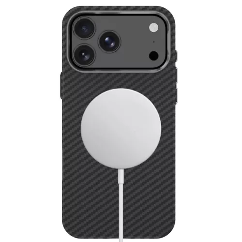 Apple iPhone 17 Pro / 18 Pro Fekete/Ezüst Tech-Protect Ion Carbon Mag-5906302325306 5 kép