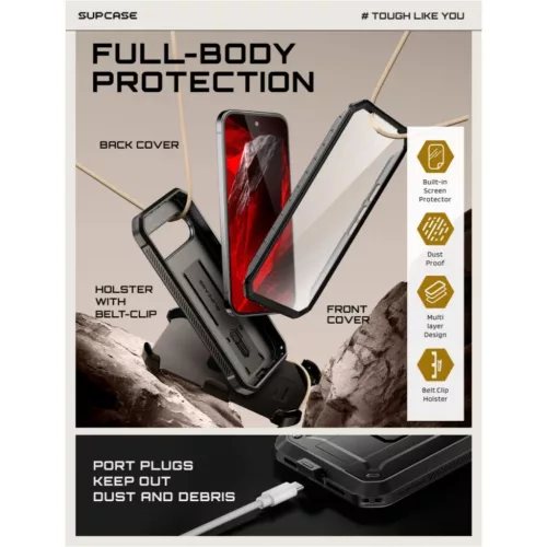 Google Pixel 11 Pro fekete Supcase Unicorn Beetle Pro ütésálló tok-843439164154 5 kép