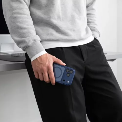 Apple iPhone 17 Pro / 18 Pro sötétkék / átlátszó Tech-Protect Ma-5906302341962 7 kép