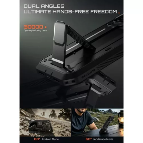 iPhone 17 Pro / 18 Pro fekete Supcase Unicorn Beetle Pro ütésálló -843439163294 9 kép
