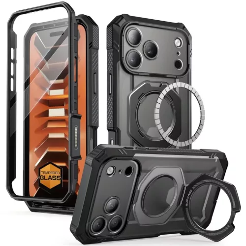 Apple iPhone 17 Pro / 18 Pro Fekete Supcase Grip Pro Mag MagSafe tok-843439163324 2 kép