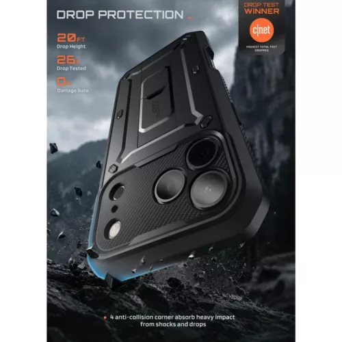 Apple iPhone 17 Pro Max / 18 Pro Max fekete Supcase Unicorn Beetle Pro-843439163409 7 kép