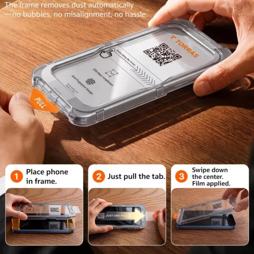 iPhone 18 Pro Átlátszó Torras Sunview AR Shield edzett üveg kijelz-6942765523551 7 kép