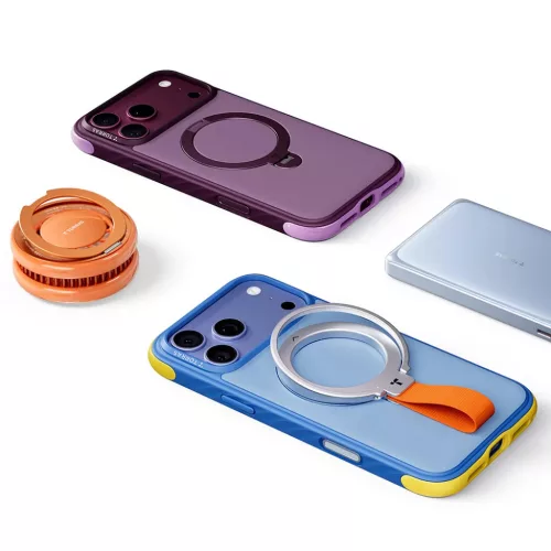 iPhone 18 Pro fekete Torras Ostand Q3 Rugged ütésálló MagSafe tok -6942765591826 7 kép