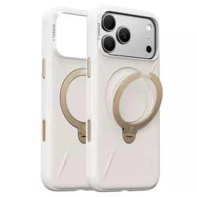 iPhone 18 Pro Fehér Torras QPRO Silicone Series szilikon tok beépít-6942765591666 1 kép