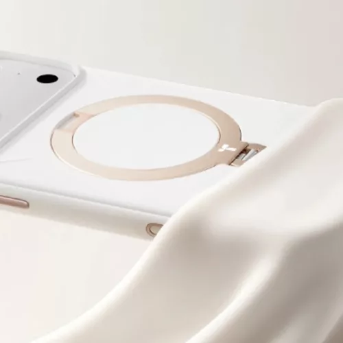 iPhone 18 Pro Fehér Torras QPRO Silicone Series szilikon tok beépít-6942765591666 3 kép