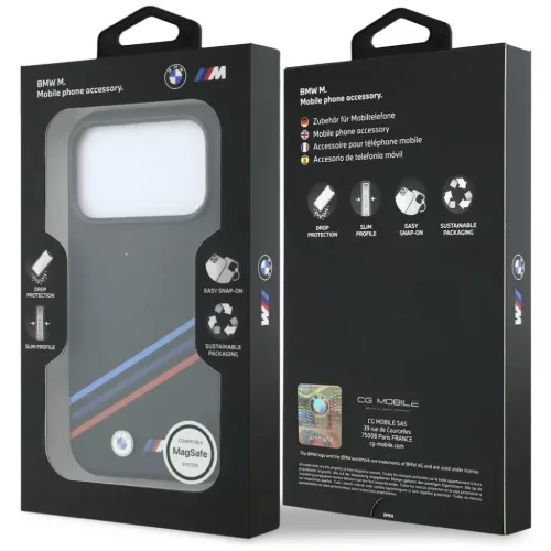 iPhone 18 Pro Max / 17 Pro Max fekete BMW M Quadrille Kevlar Print Mag-3666339669348 8 kép