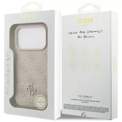 Apple iPhone 18 Pro / 17 Pro rózsaszín Guess 4G Small Classic Logo M-3666339652463 8 kép