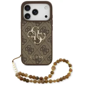 Apple iPhone 18 Pro / 17 Pro barna Guess 4G Strap 4G Classic Logo tok-3666339644888 1 kép