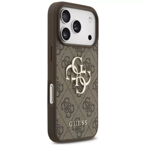 Apple iPhone 18 Pro / 17 Pro barna Guess 4G Strap 4G Classic Logo tok-3666339644888 4 kép