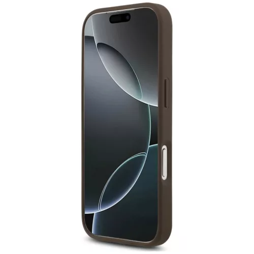 Apple iPhone 18 Pro / 17 Pro barna Guess 4G Strap 4G Classic Logo tok-3666339644888 5 kép