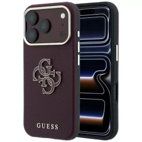 Apple iPhone 18 Pro Max / 17 Pro Max bordó Guess Grained & Big Resin -3666339654993 1 kép
