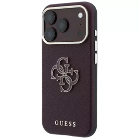 Apple iPhone 18 Pro Max / 17 Pro Max bordó Guess Grained & Big Resin -3666339654993 2 kép