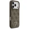 Apple iPhone 18 Pro / 17 Pro barna Guess Leather 4G Triangle Strass Ma-3666339652388 4 kép