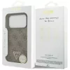 Apple iPhone 18 Pro / 17 Pro barna Guess Leather 4G Triangle Strass Ma-3666339652388 8 kép