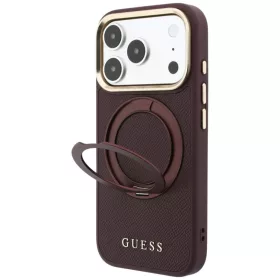 Apple iPhone 18 Pro Max / 17 Pro Max Bordó Guess 360° gyűrűs kitá-3666339654030 2 kép
