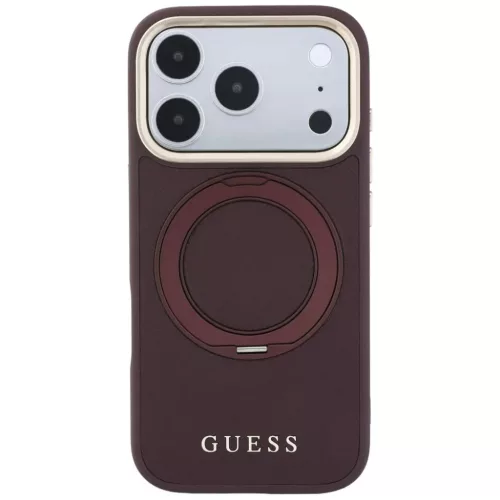 Apple iPhone 18 Pro Max / 17 Pro Max Bordó Guess 360° gyűrűs kitá-3666339654030 3 kép