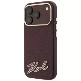 Apple iPhone 18 Pro / 17 Pro bordó Karl Lagerfeld Grained with Resin -3666339657529 2 kép