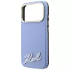 Apple iPhone 18 Pro / 17 Pro világoskék Karl Lagerfeld Grained műgy-3666339657482 6 kép