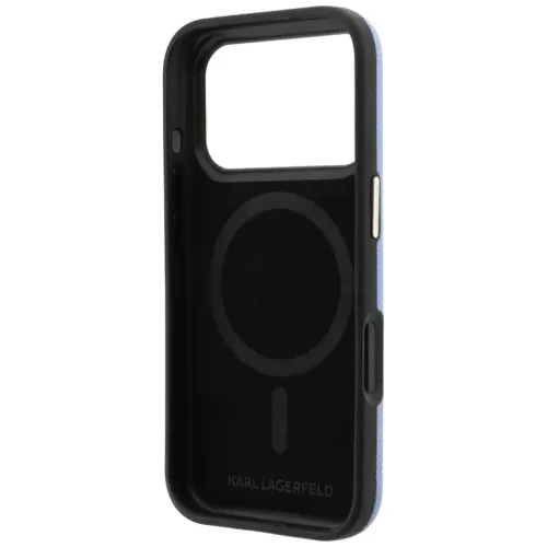 Apple iPhone 18 Pro / 17 Pro világoskék Karl Lagerfeld Grained műgy-3666339657482 7 kép