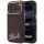 iPhone 18 Pro Max / 17 Pro Max bordó Karl Lagerfeld Grained with Resin Signature Logo MagSafe tok