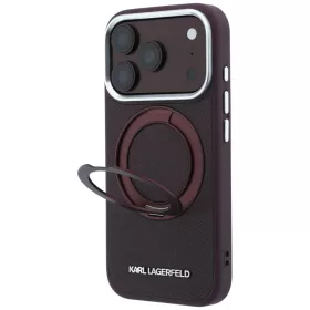 iPhone 18 Pro Max / 17 Pro Max bordó Karl Lagerfeld Ring Stand 360 Sa-3666339657734 2 kép