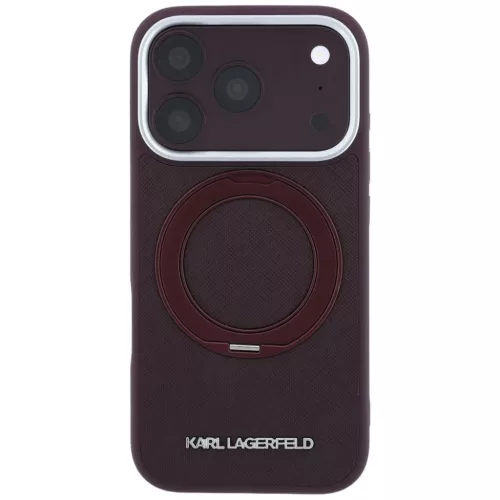 iPhone 18 Pro Max / 17 Pro Max bordó Karl Lagerfeld Ring Stand 360 Sa-3666339657734 3 kép