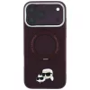 iPhone 18 Pro / 17 Pro Bordó Karl Lagerfeld Ring Stand 360 Karl & Cho-3666339658564 3 kép