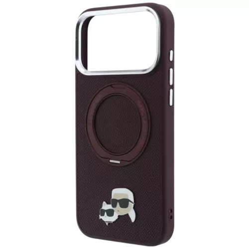 iPhone 18 Pro / 17 Pro Bordó Karl Lagerfeld Ring Stand 360 Karl & Cho-3666339658564 6 kép