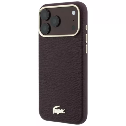 iPhone 18 Pro / 17 Pro Bordó Lacoste Champs Elysees Embossed MagSafe -3666339646103 2 kép