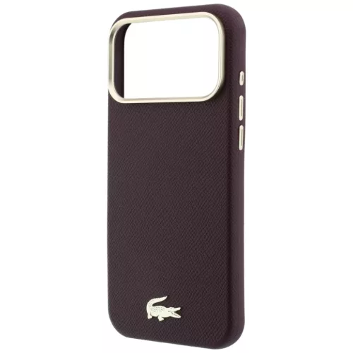 iPhone 18 Pro / 17 Pro Bordó Lacoste Champs Elysees Embossed MagSafe -3666339646103 6 kép