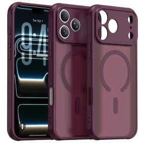 iPhone 18 Pro sötétcseresznye Techsuit HaloFrost II MagSafe védőto-5949419386495 1 kép