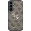 Guess Leather 4G fém logós hátlap tok Samsung Galaxy S26 FE, barna-3666339686307 3 kép