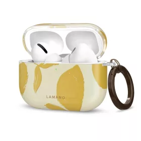   Apple AirPods Pro 3 Lemon Haze Tech-Protect Lamano fülhallgató tok karabinerrel