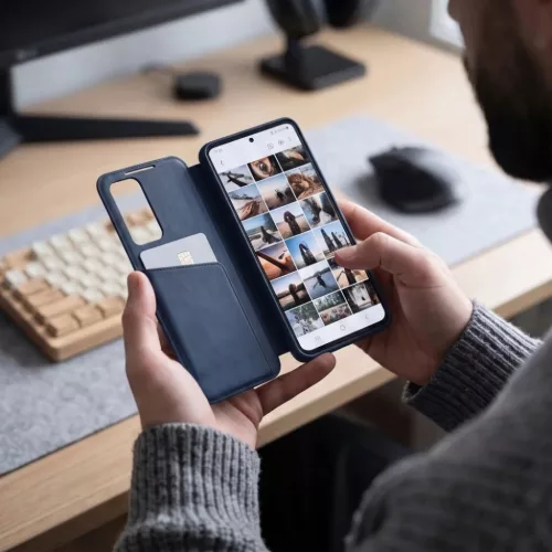 Samsung Galaxy S26 FE sötétkék Tech-Protect Smart Wallet kinyithat�-5906302343300 6 kép